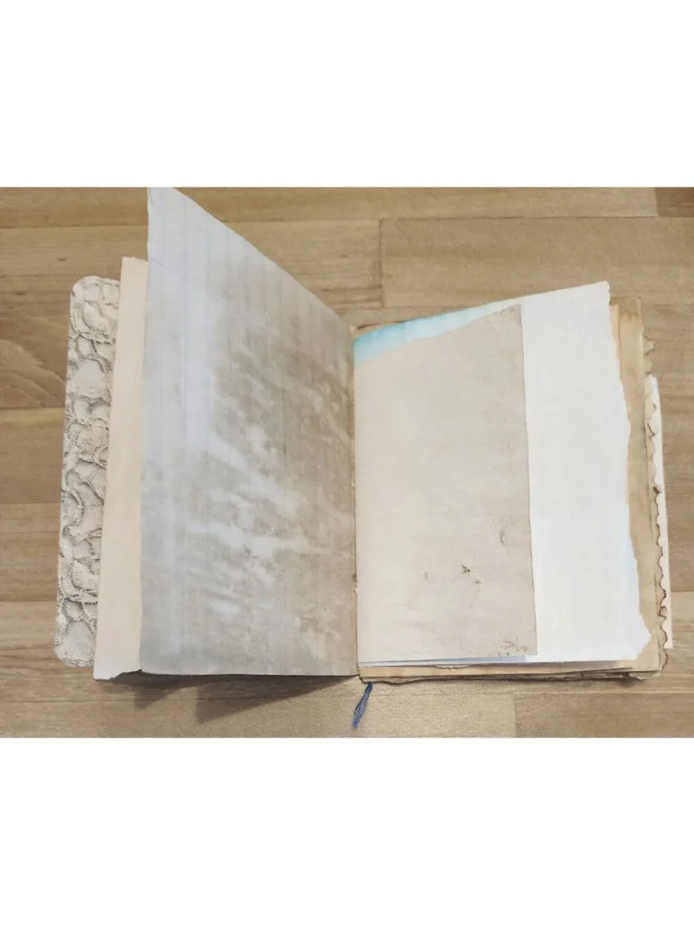 Junk Journal Made with Coffee Dyed Paper Handmade 64 pages